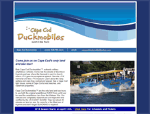 Tablet Screenshot of capecodduckmobile.com